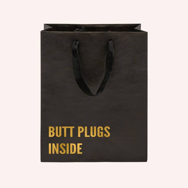 Crimson and Clover Studio - Wholesale Gift Bag - Might Be Butt Plugs Funny Gift Bags