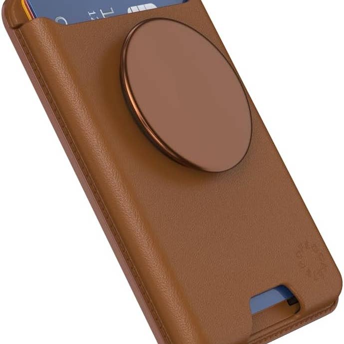 POPSOCKETS - Wholesale Phone Wallet - Unisex - PopWallet for MagSafe - SoftGoods - Cognac5