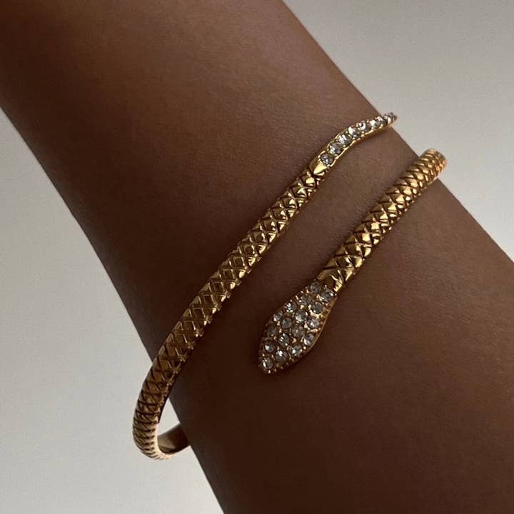 Serpent Cuff Bracelet for wholesale by Kismet Showroom