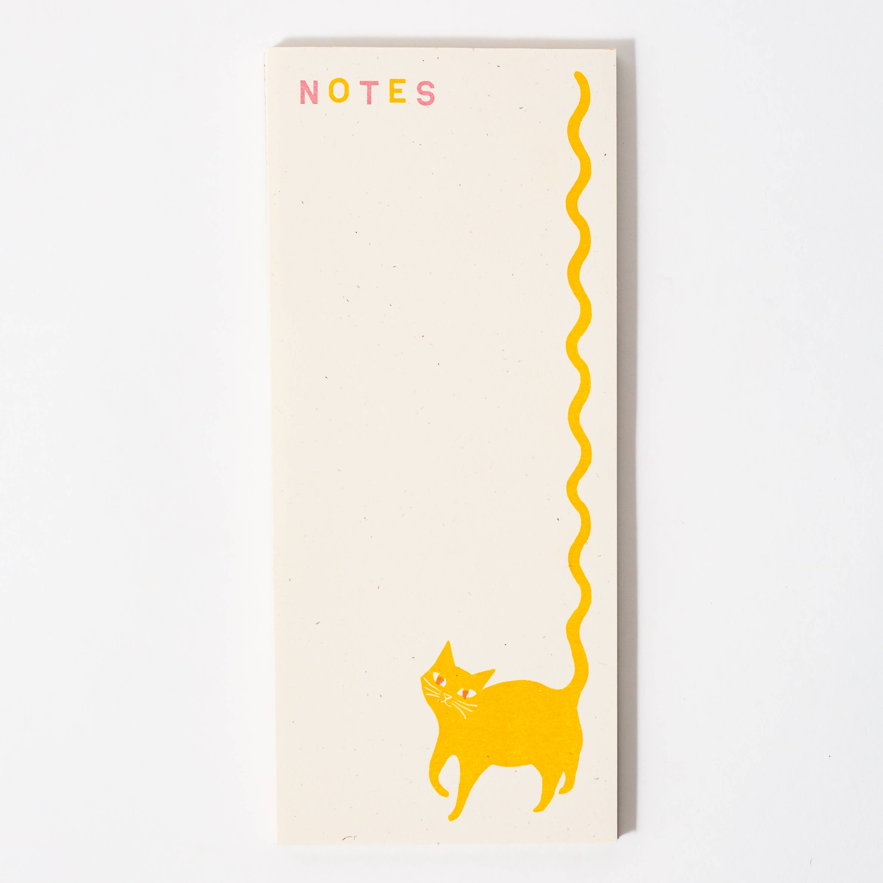 Bromstad Printing Co. – Großhandel Notizblöcke – Notizblock Squiggle Tail Cat – Risograph-Druck3