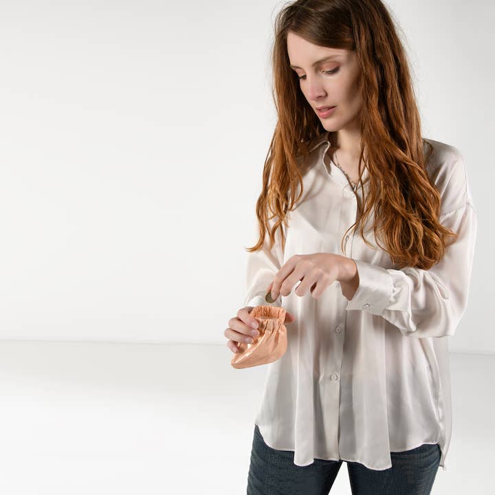 IN-ZU - Wholesale Coin Purse - Women's - CLAP - MIXED FABRICS - Coin Purse1