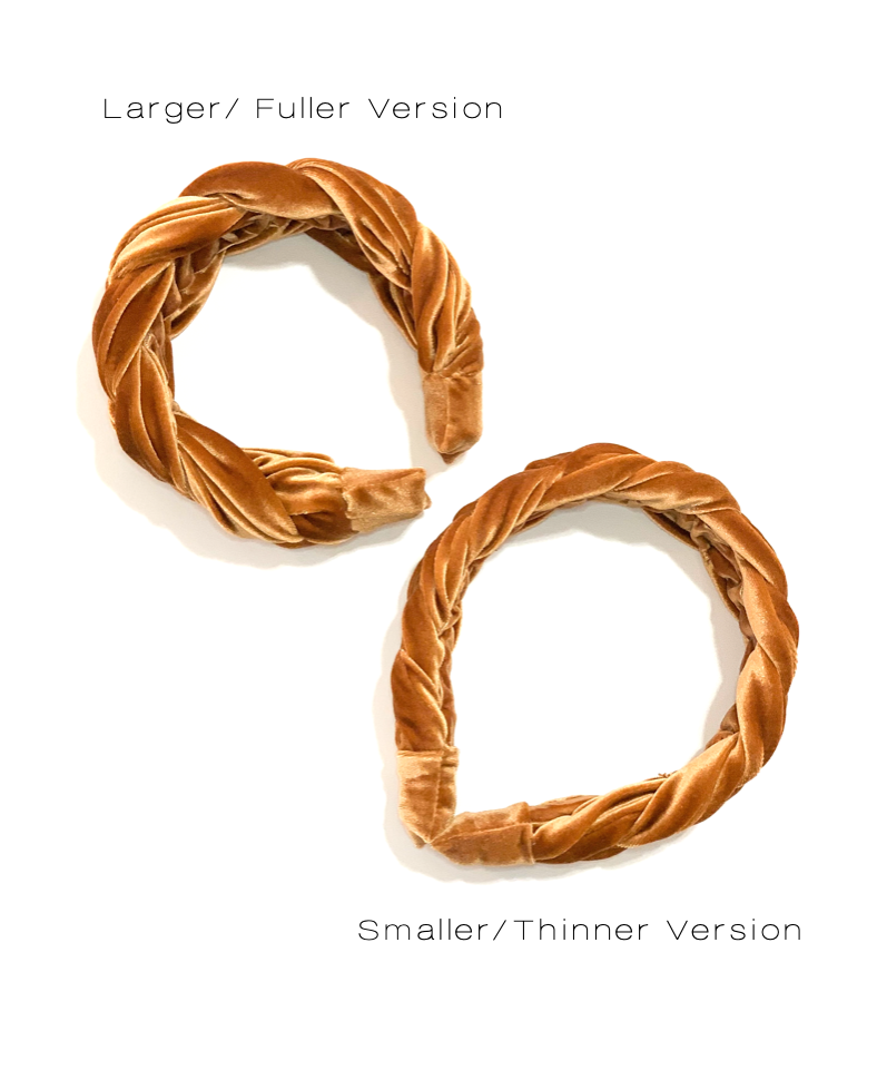 Iris Atelier - Wholesale Haarband - Dames - Gevlochten fluwelen hoofdband - grotere versie4