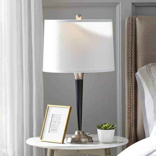 Lamp Shade - White Polylinen Simple Drum Shape, 16 in. for wholesale by Sagebrook Home