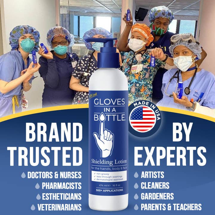 Gloves In A Bottle - Wholesale Hand Cream/Lotion - Gloves In A Bottle Hand Shielding Lotion - 16 oz