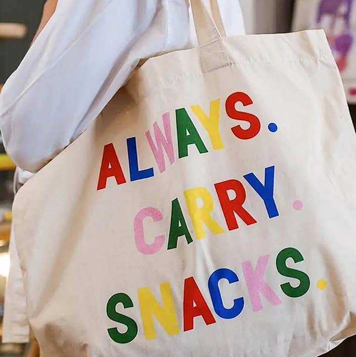 What Ted Wore - Wholesale Tote Bag - Unisex - The Always Carry Snacks Tote Bag0