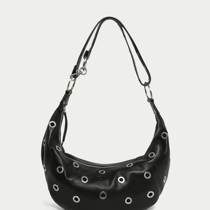 Black With Grommets Notting Hill Convertible Crossbody for wholesale on Faire4