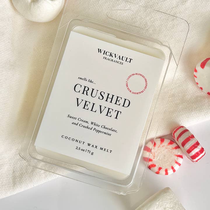 Wick Vault Fragrances - Wholesale Wax Melt - Crushed Velvet - Fall Holiday Home Coconut Soy Wax Melt0