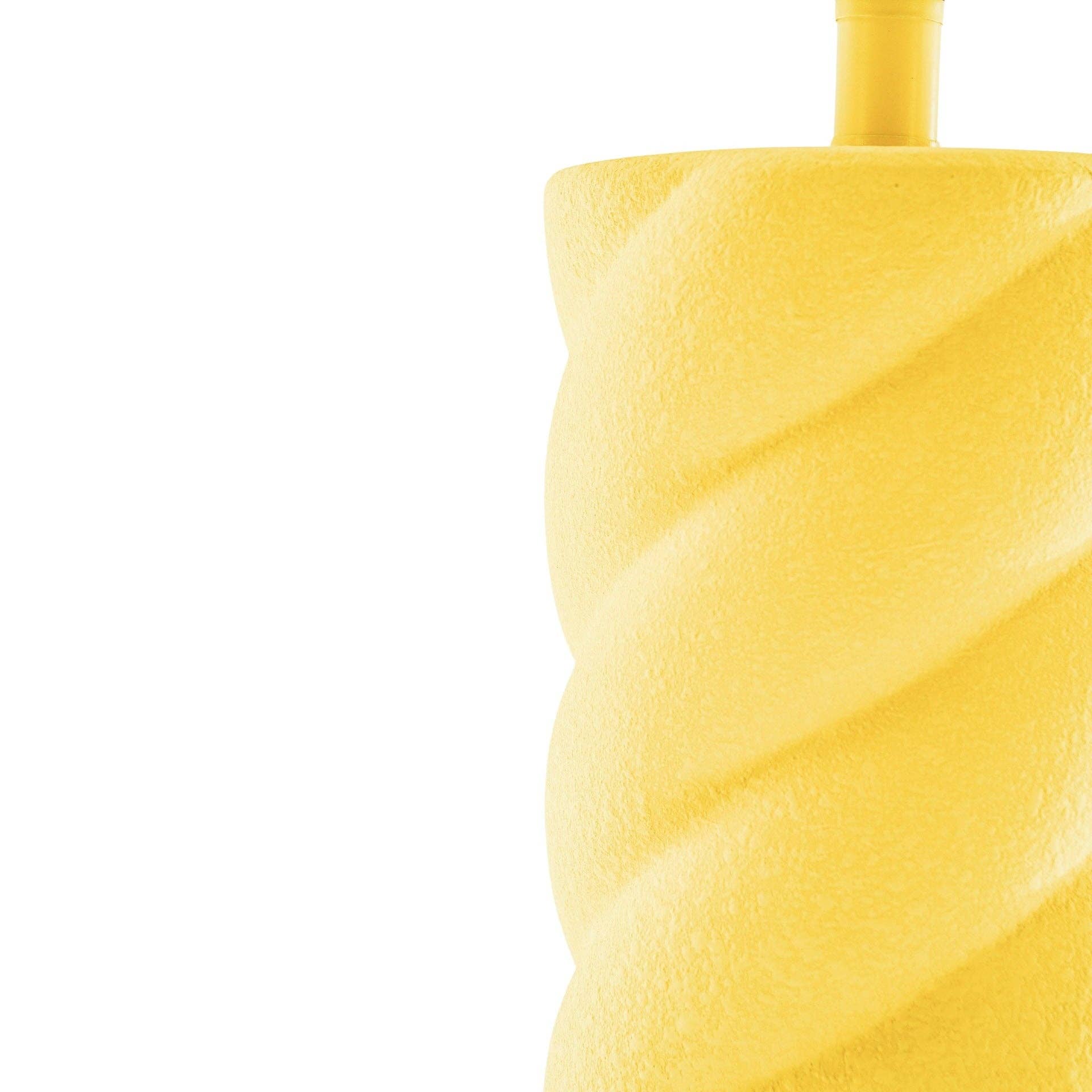 Housevitamin bv - Wholesale Accent/Desk Lamp - Table Lamp - Ceramics - Neon Yellow  - E27- 12x12x28cm2