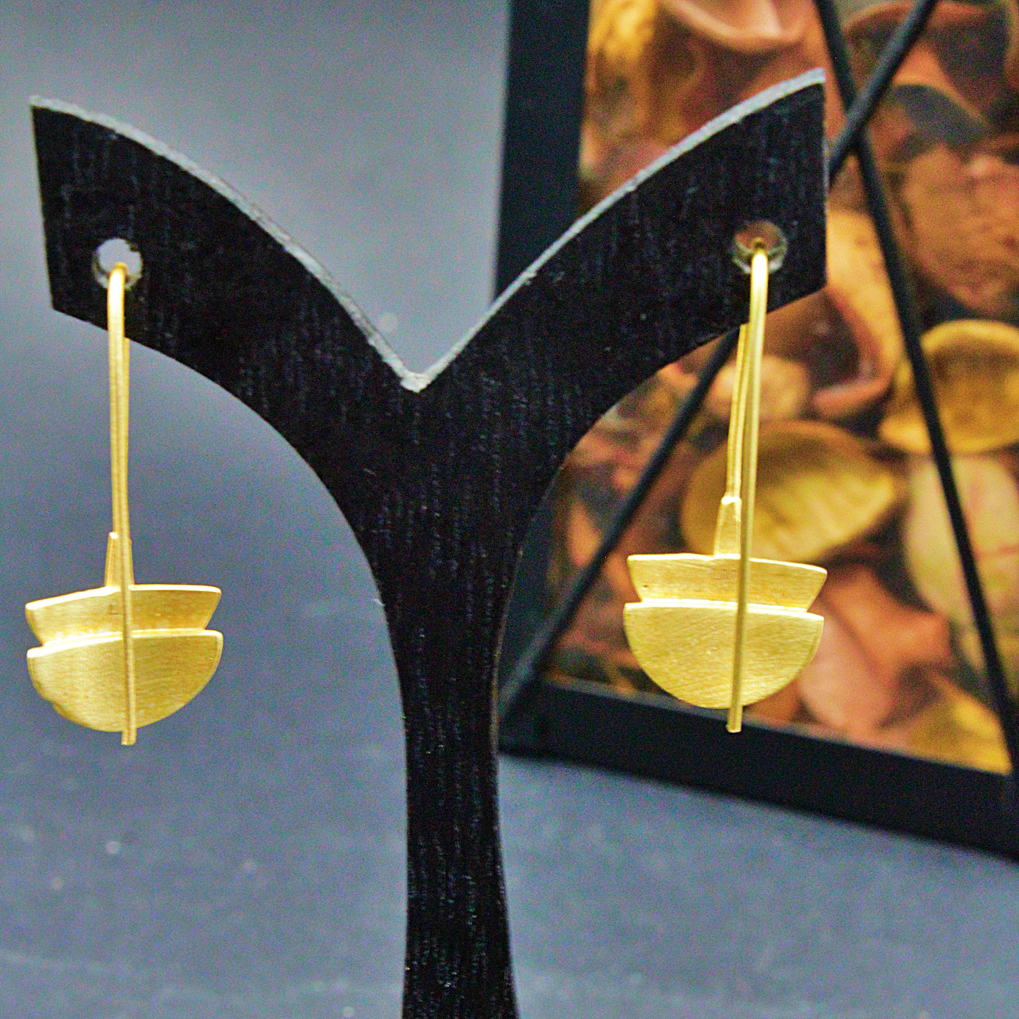 LA MAR - Wholesale Dangle Earrings - CIOTTOLA design gold-plated earrings4