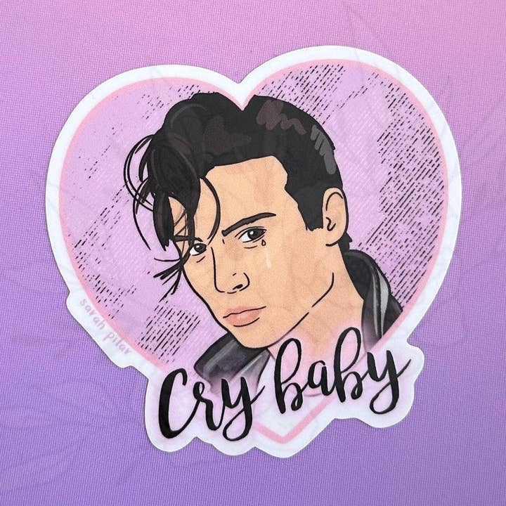 Cry-Baby Sticker for wholesale by Sarah Pilar