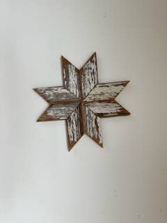 Heartland Designs – Engroshandel Julepynt – Barnwood Snowflake - stjerne - jul4