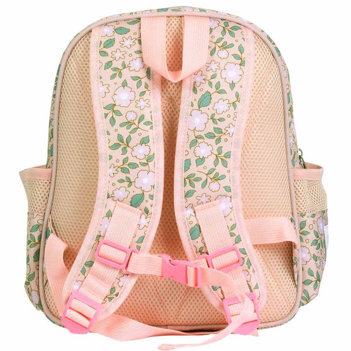 A Little Lovely Company - Wholesale Backpack - Kids - Kids backpack insulated front compartment: Blossoms-pink2