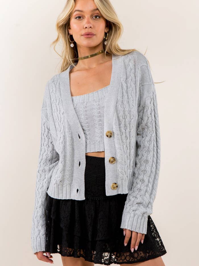Stickad tröja Cardigan för wholesale av Whiteroom+Cactus