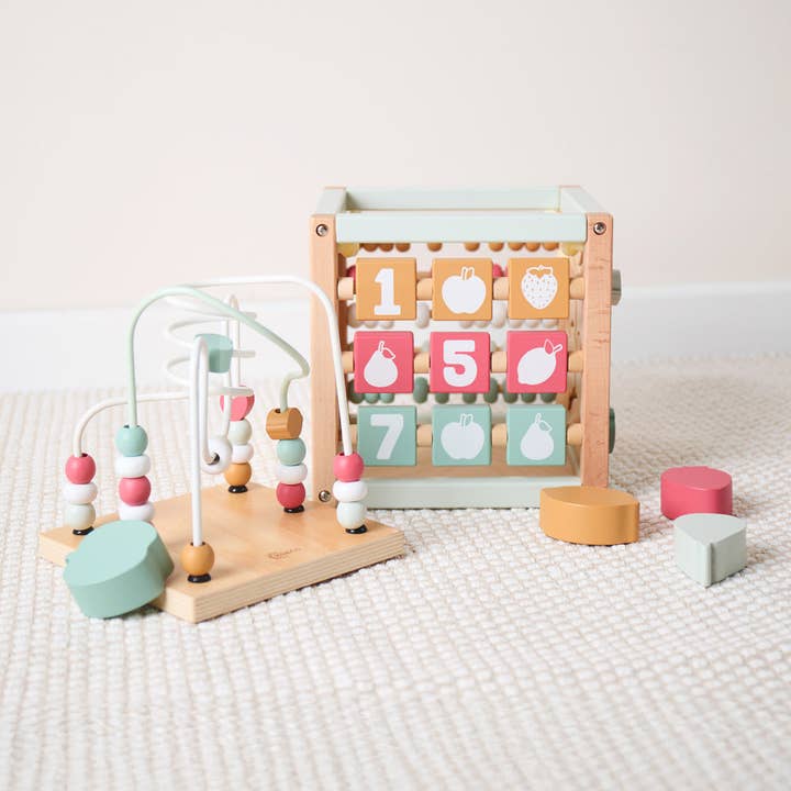 Bieco Spielwaren - Wholesale Wood Toy - Kids - MOTOR SKILL CUBE BERRY FSC®1