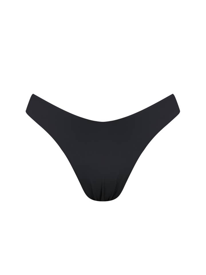 Chlamys Varia Brazilian Bikini Bottom V-Cut Waist-Black for wholesale by Chlamys Varia by MrMiss