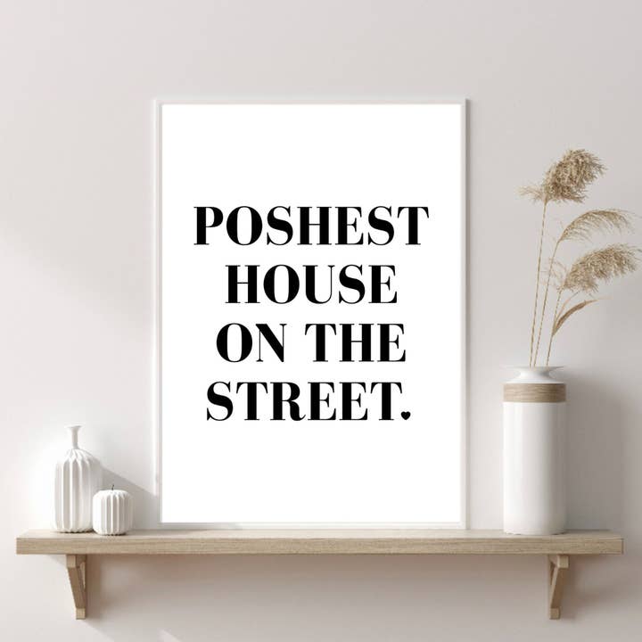 Affiche de salon, impression maison la plus chic, décoration d'intérieur pour la vente par PRINTD image