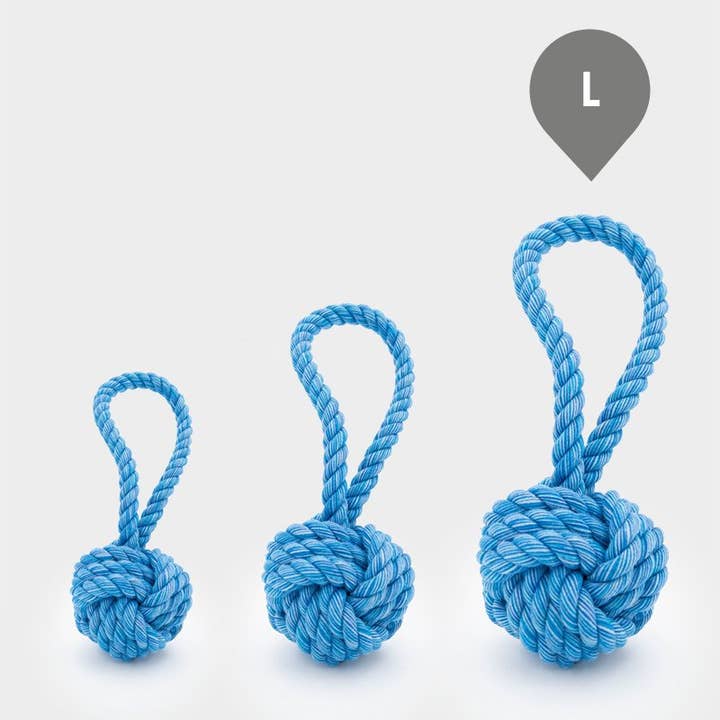 4cats Heimtierbedarf GmbH - Vendita all'ingrosso Giocattolo di corda - Cani - Happy Pet Nuts For Knots Palla da Tiro - 3 misure2