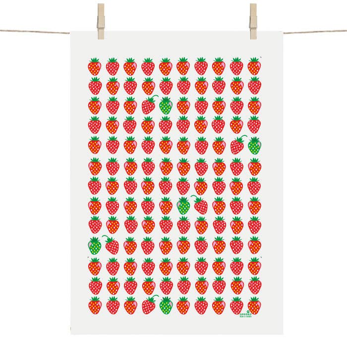 Kitchen Towel - Strawberry for wholesale by Anneko Design Sweden