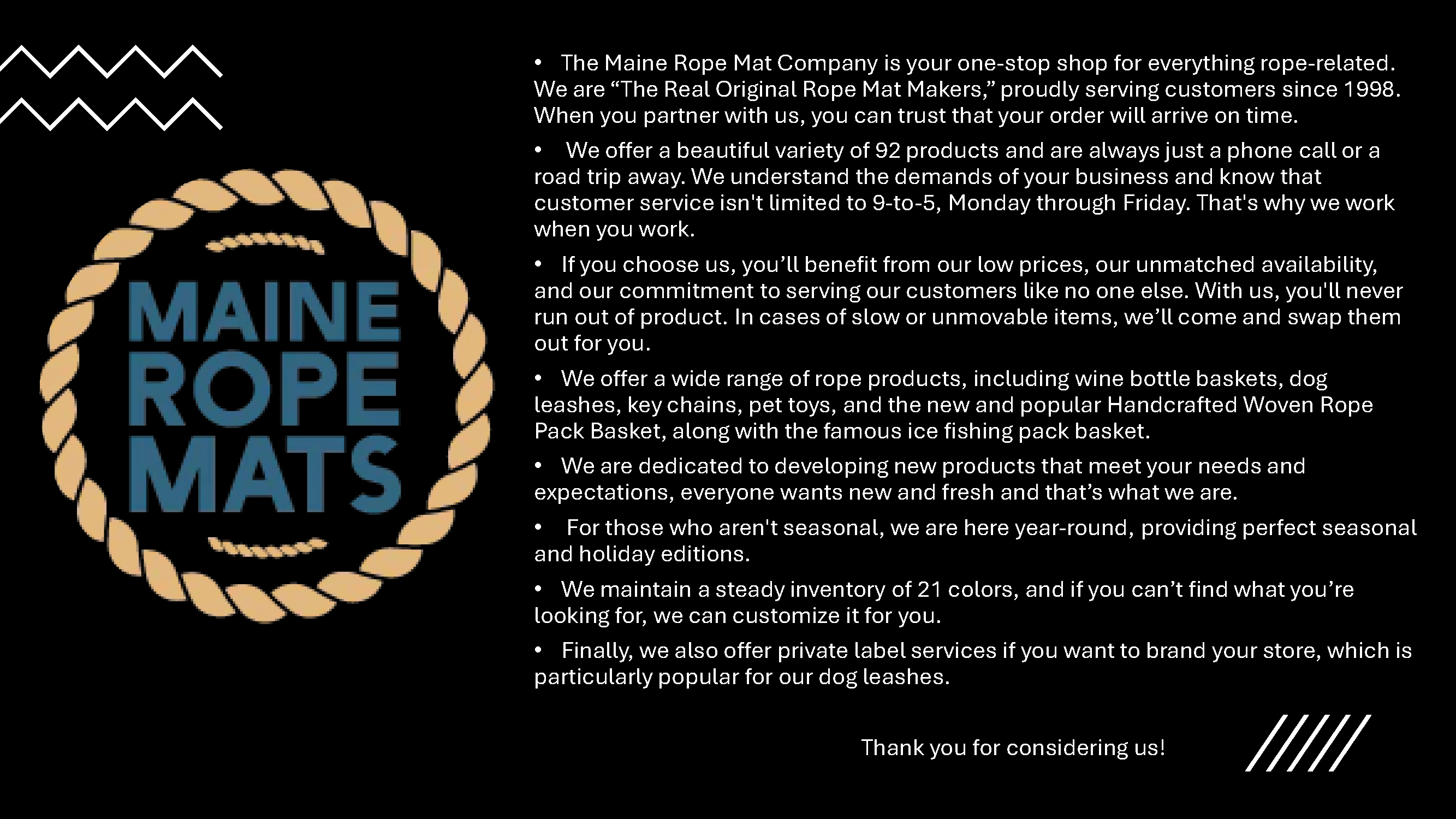 Maine Rope Mats - Wholesale Door Mat - 812 The "Original" Handcrafted Woven Maine Lobster Rope Door Mat6