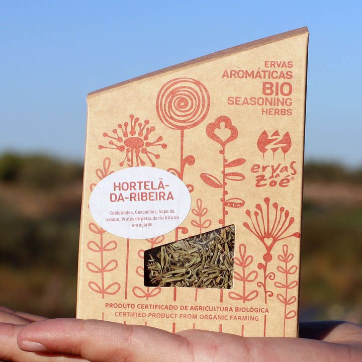 82. Seasoning herbs “Ribeira Mint Leaf” Bio 12g for wholesale by Ervas da Zoé