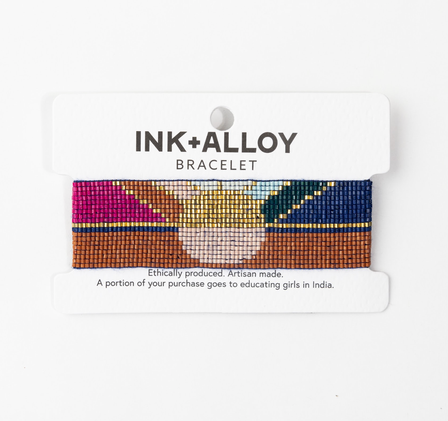 INK + ALLOY - Wholesale Beaded Bracelet - Erin Sunrise Adustable Beaded Bracelet Multicolor2