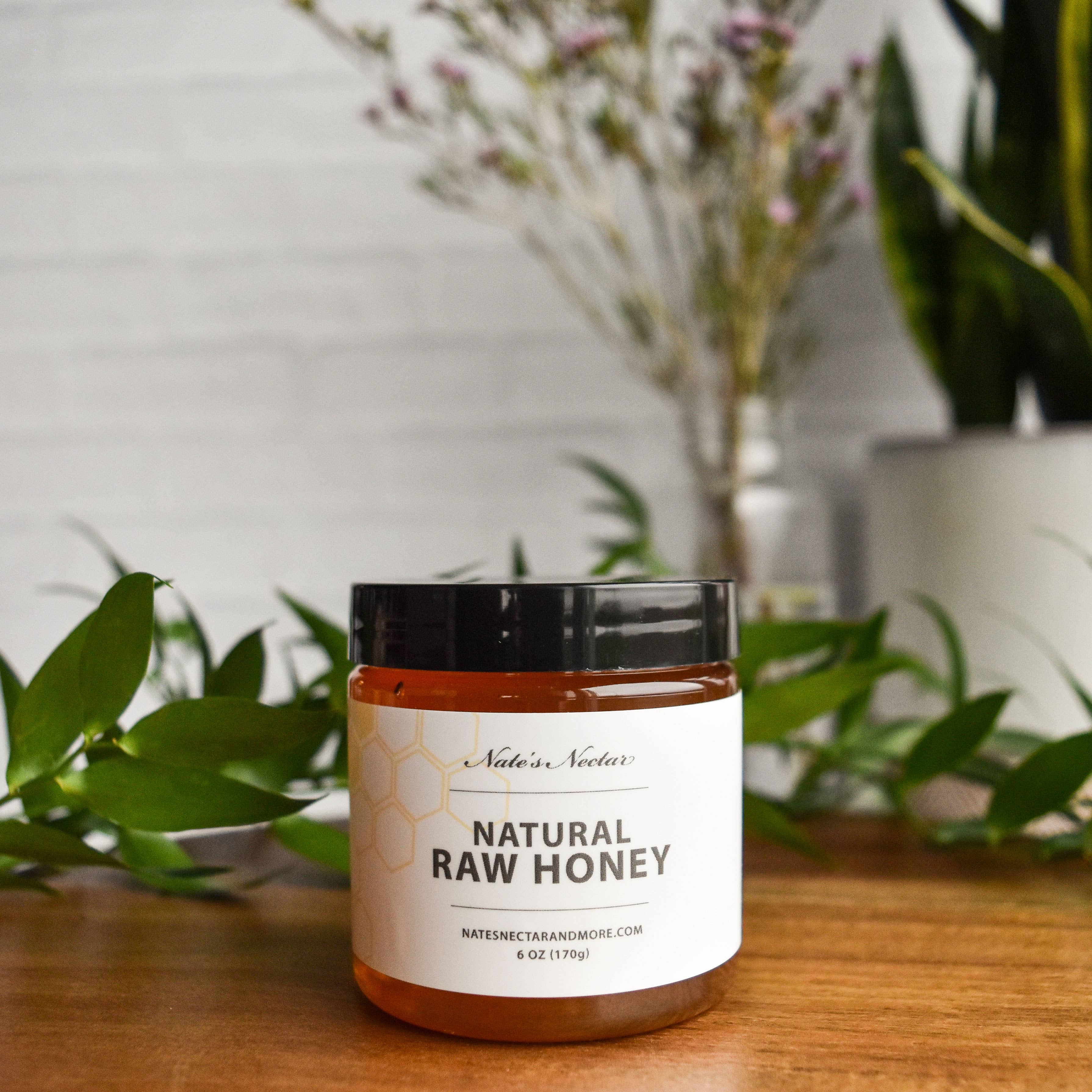 Nate's Nectar - Wholesale Honey - Natural Raw Honey, 6 oz Jar, 12 Pack6