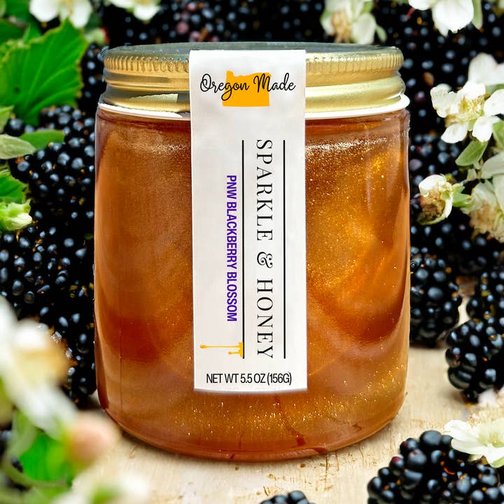 The Enchanted Hive - Wholesale Honey - Sparkle & Honey PNW Blackberry Blossom 5.5oz