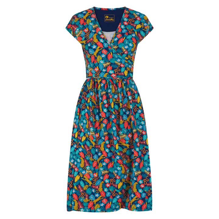 Piccalilly - Wholesale Dress - Women's - WOMENS WRAP DRESS - TROPIC