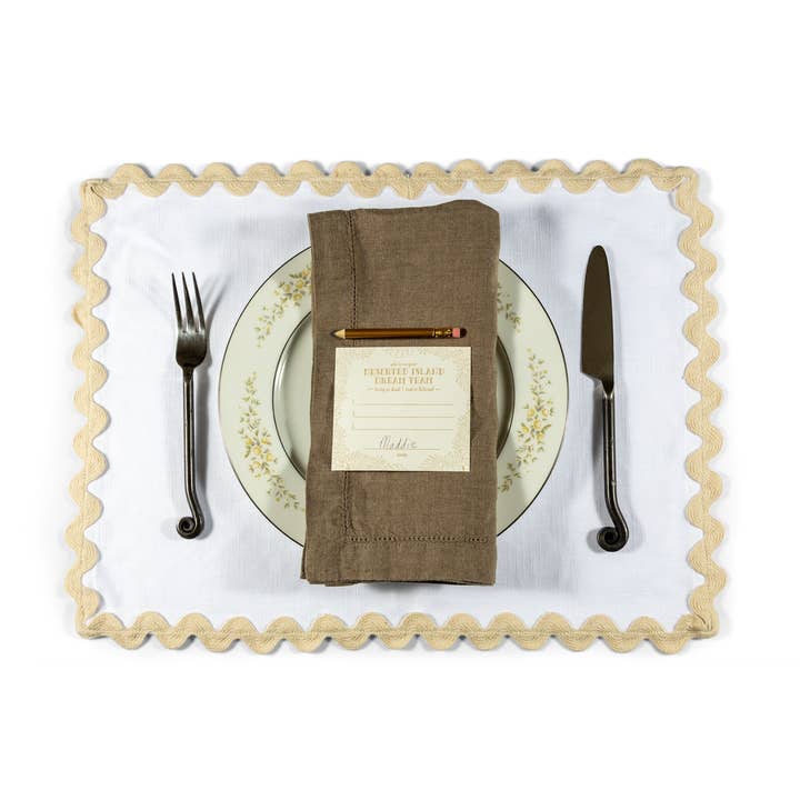 Color Box Design & Letterpress - Vente Marque-place - Cartes de table pour dîner | Deserted Island2