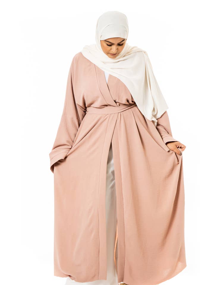 Salmon Lamia Abaya for wholesale by Sultana.R