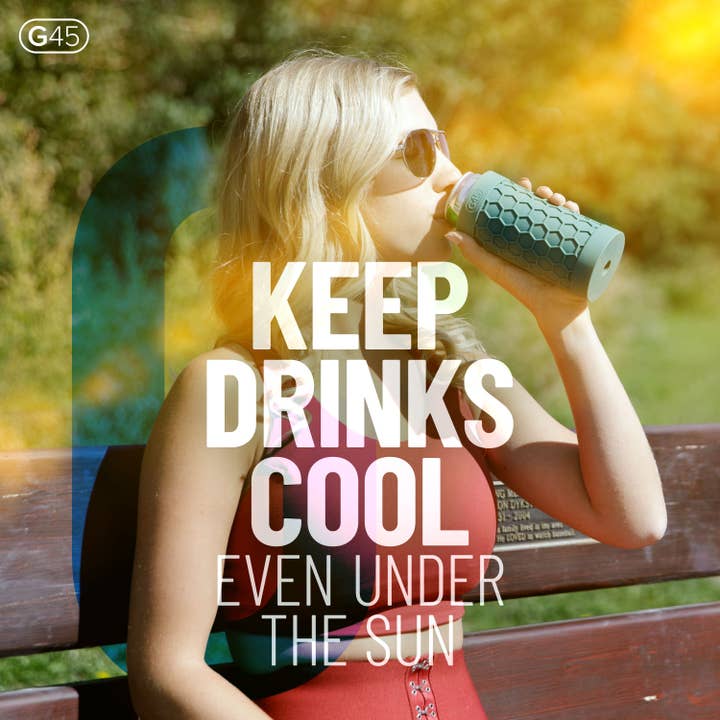 The G45 - Wholesale Drink Huggers & Koozies - G45 Slim Can Cooler, Silicone Rubber, 12 oz Slim Cans6