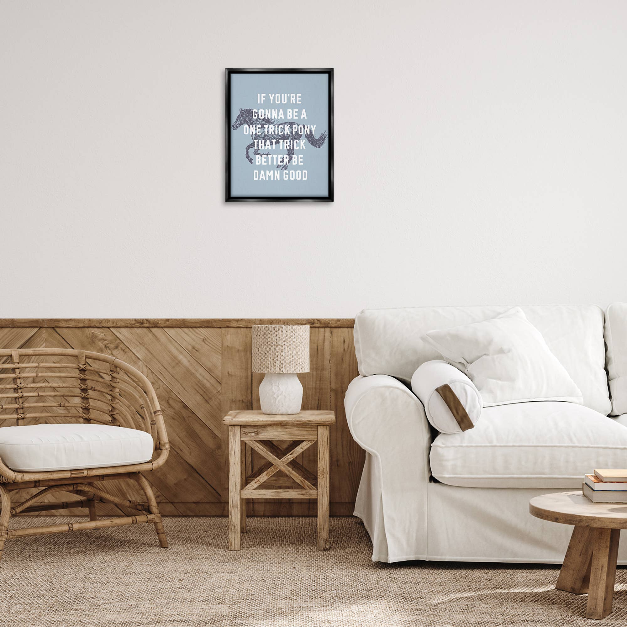 Stupell Industries - Wholesale Wall Decor - Kids & Baby - One Trick Pony Phrase Floater Framed Art0