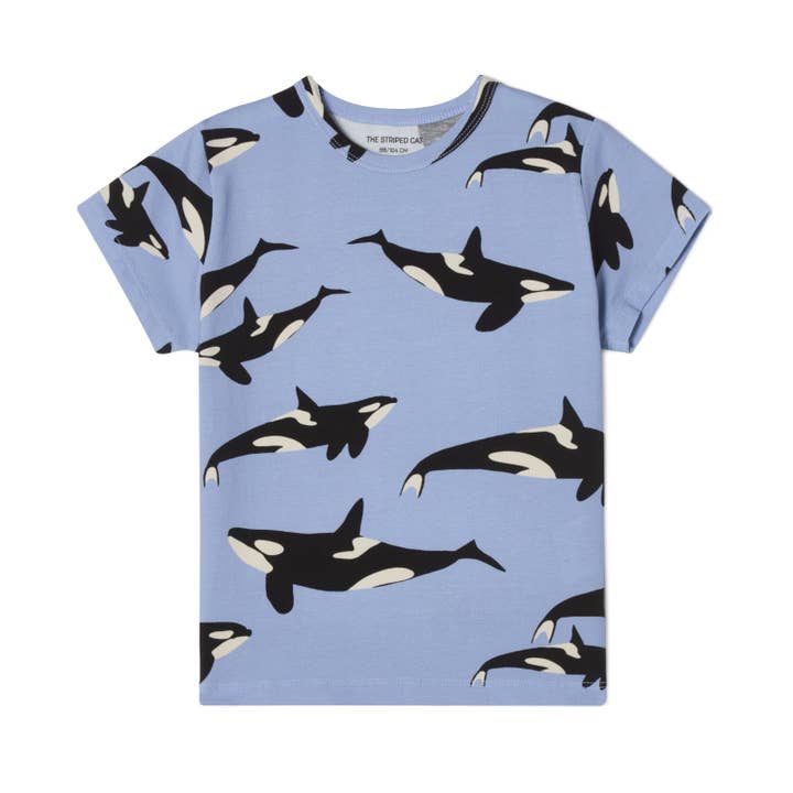 Juno SS T-shirt orca AOP voor wholesale door The Striped Cat