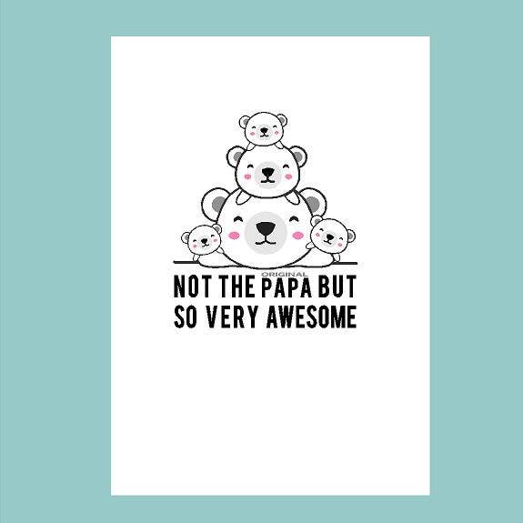 Nicht die Papa-Karte für den Großhandel von What She Said Creatives