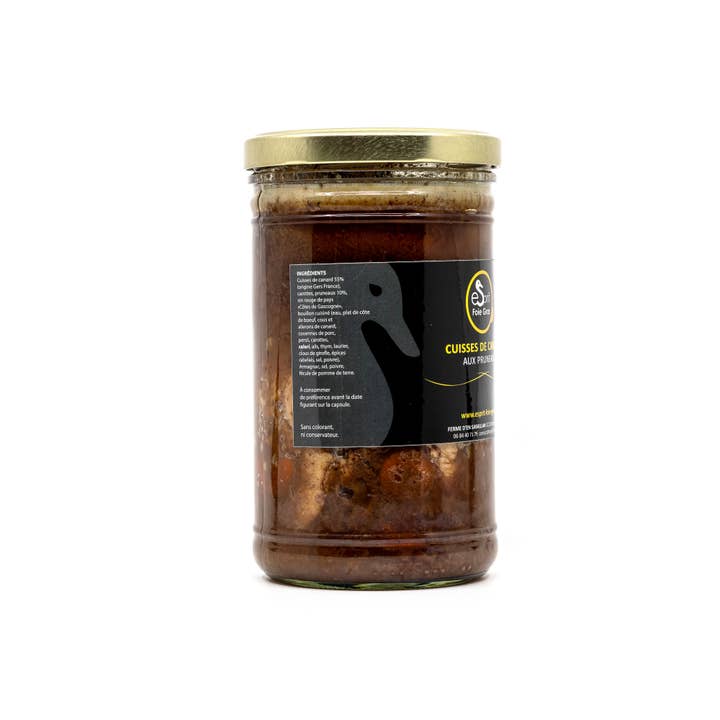 Esprit Foie Gras - Venta al por mayor Conservas - Muslos de pato con ciruelas pasas - 850 g