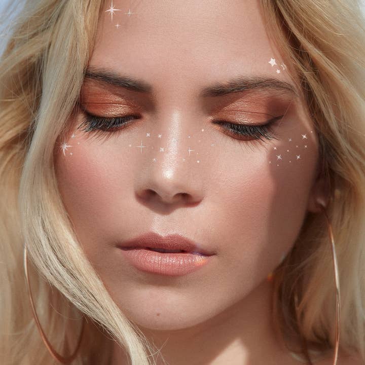 Flash Tattoos – Engroshandel Midlertidig tatovering – FAIRY DUST metallisk sliver ansigt glitter tatoveringspakke2