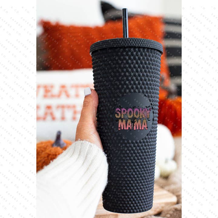 Spooky Mama Studded 24oz Double Walled Tumbler #100160 for wholesale by Sayers & Co.