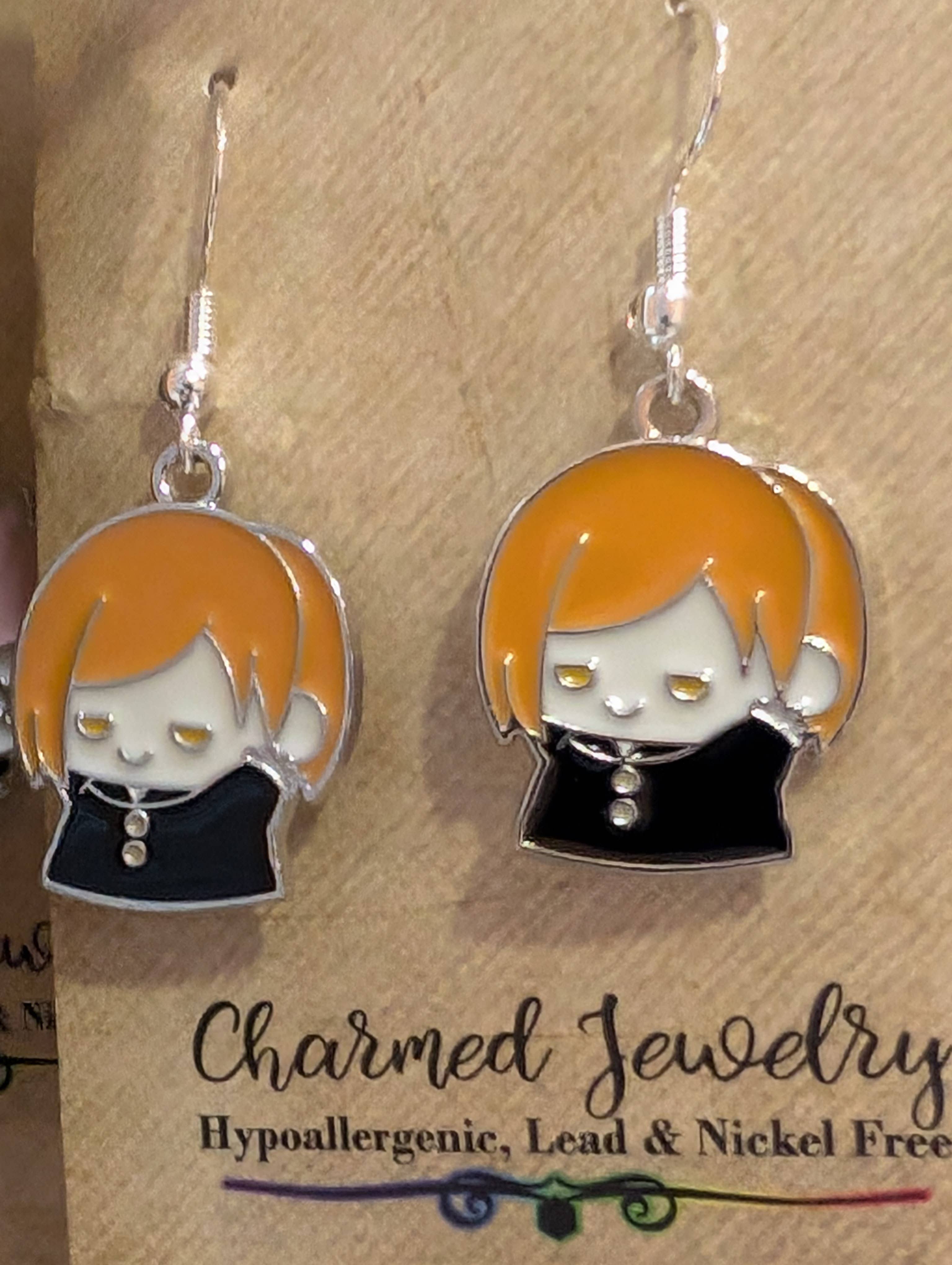 Con-Quest Crafts - Wholesale Jewelry Set - Shounen Anime Inspired Earrings, Necklaces & Zipper Pulls 34