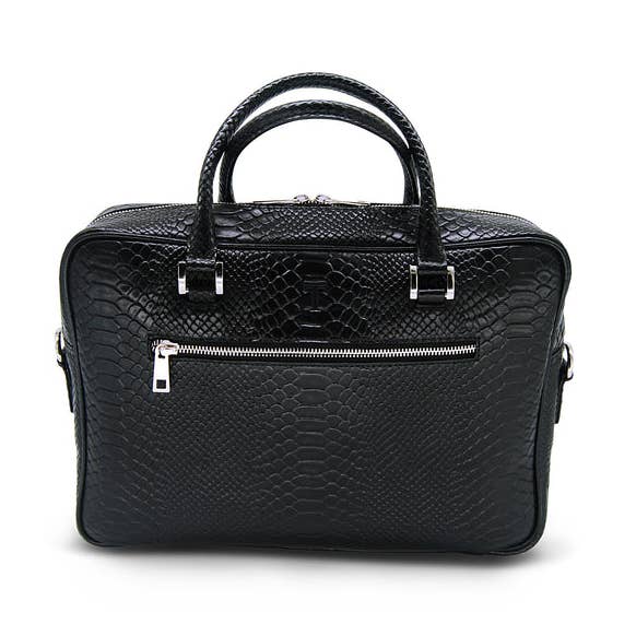 Dokumenttaske i pyton præget læder per la vendita all'ingrosso da parte di Trois Copenhagen