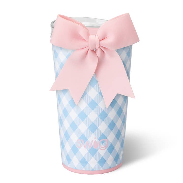 Gingham Party Cup (24oz) for wholesale by Swig Life