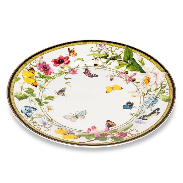 Abbott - Wholesale Cake Stand - Butterfly Garden Cake Plate-7.5"D1