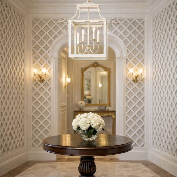 The Enchanted Home - Wholesale Lantern - Mid Size Soft White & Gold Lantern2