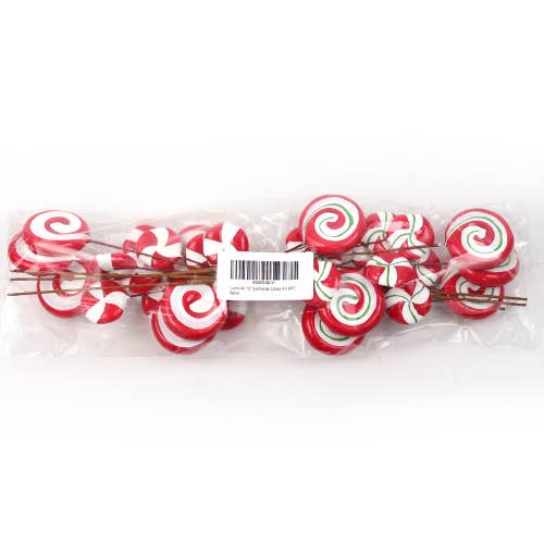 Larksilk - Wholesale Christmas decoration - Peppermint Candy Lollipop-15In.(6Pack)Christmas Collection3