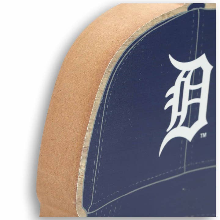 Open Road Brands, LLC - Wholesale Sign - MLB Detroit Tigers Ballcap Chunky Wood Decor