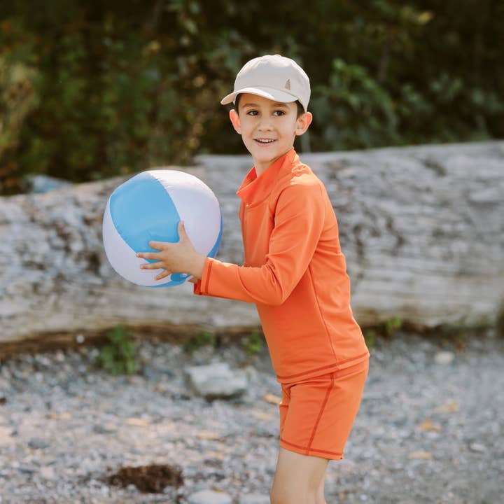 Jan & Jul - Wholesale Swim Shorts - Kids - Tangerine | Kids UV Swim Trunks3