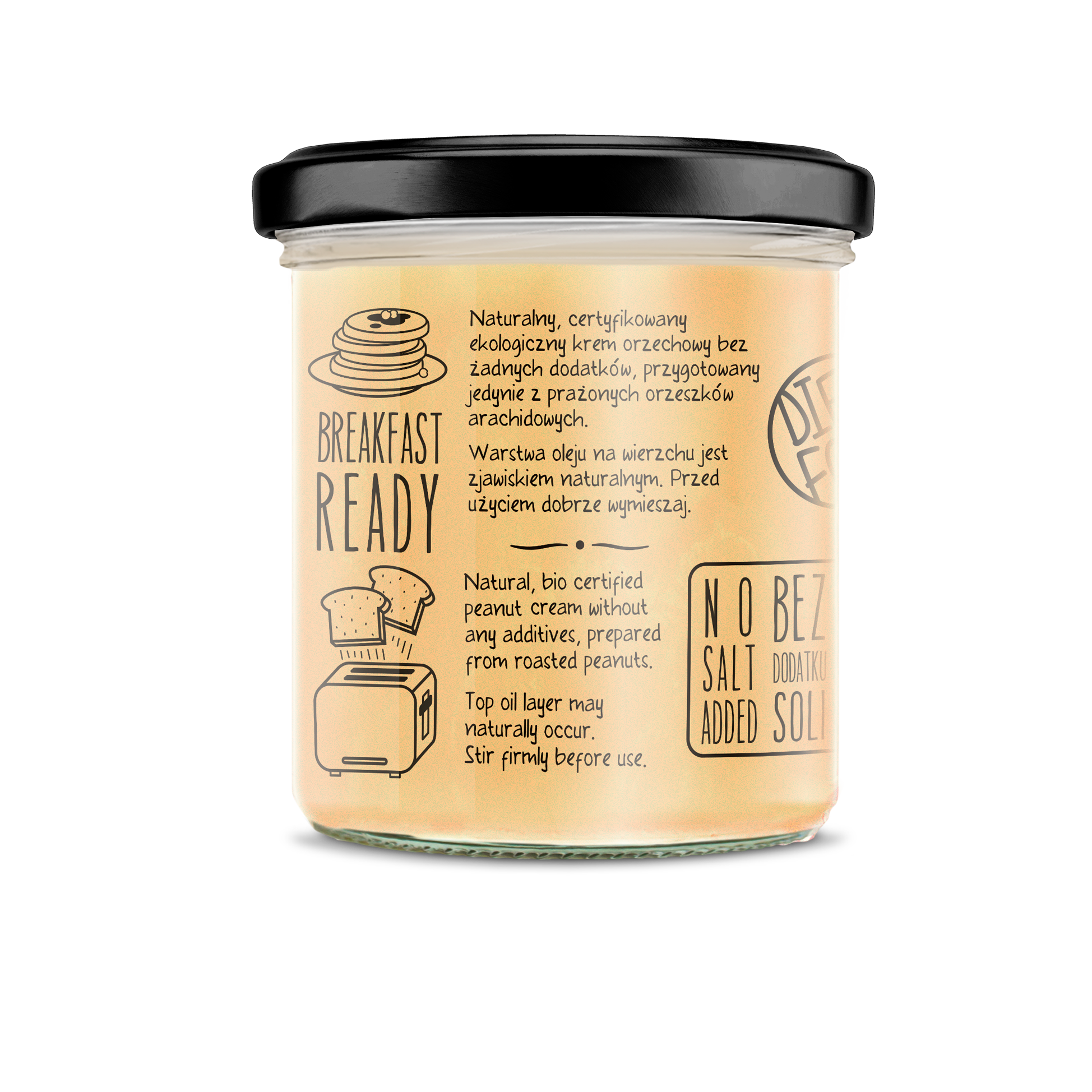 Diet Food - Venta al por mayor Cremas de frutos secos - Crema de maní ecológica 300 g1