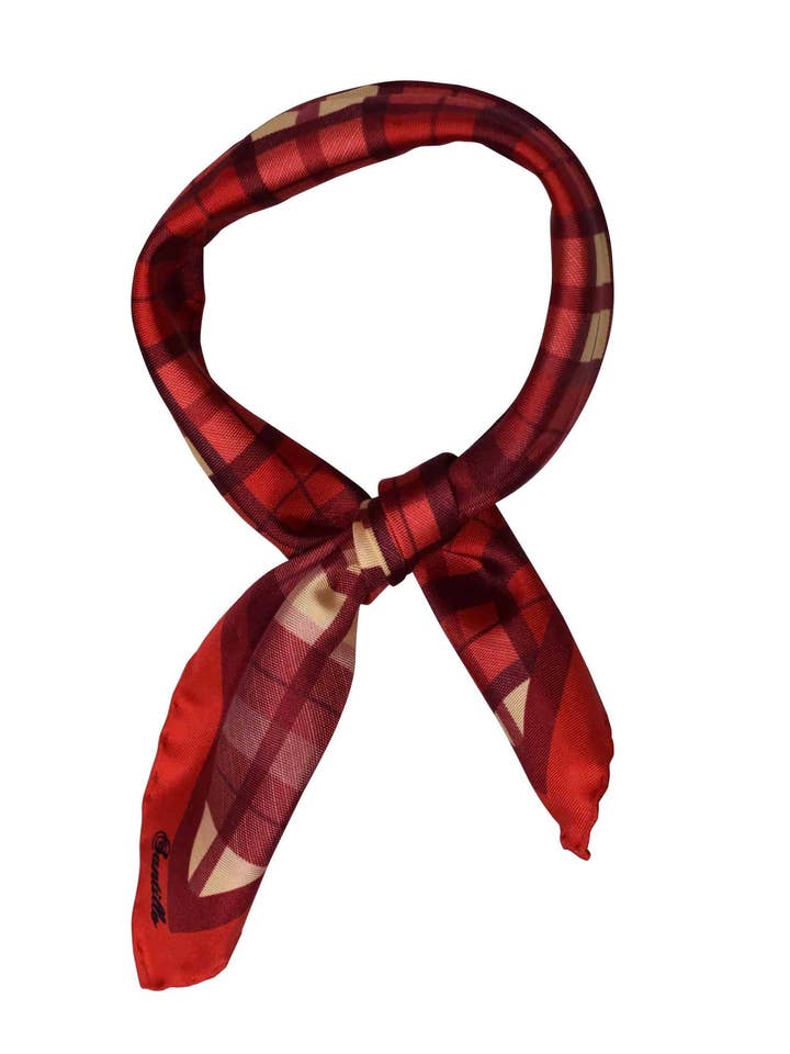 STRESA Bedrucktes Seidentoulard/Bandana Unisex SLFOUL401 für den Großhandel von Santillo 1970