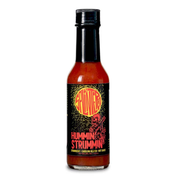 Hummin’ & Strummin’ Hot Sauce for wholesale by Splintered Sauce