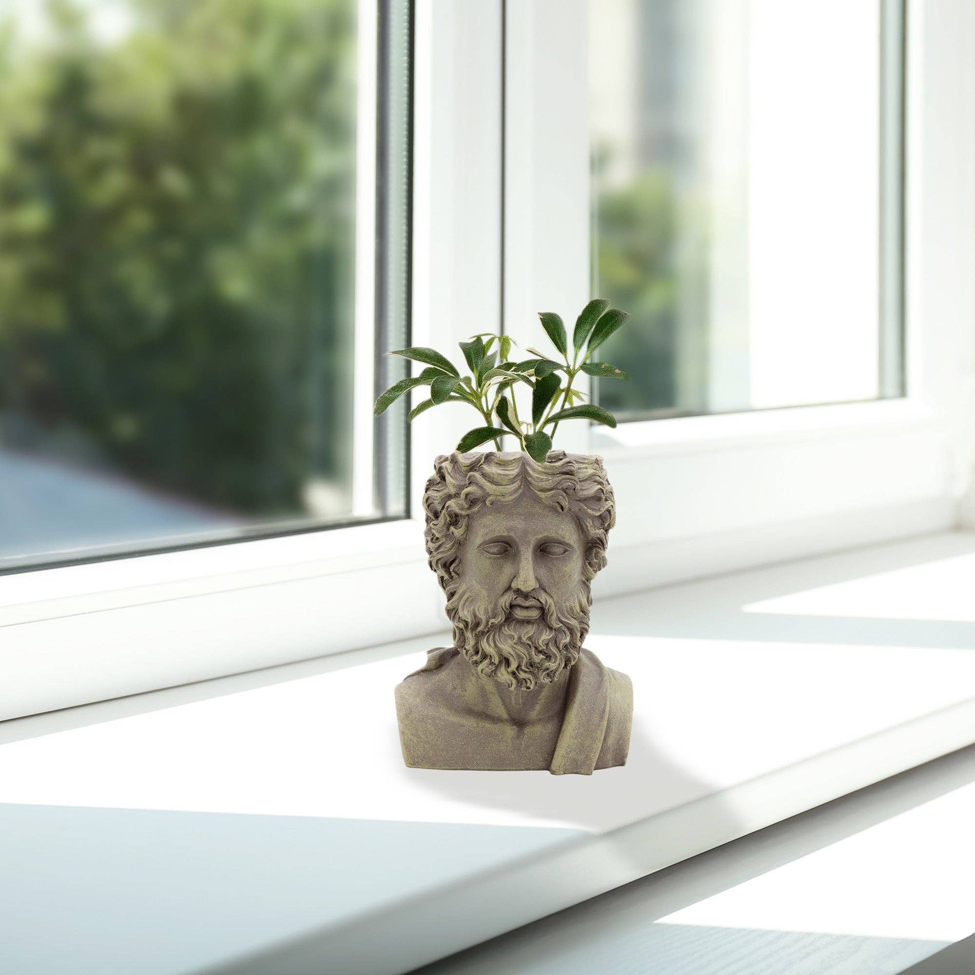 Kurated Korner - Wholesale Plant Pot - Esterno Greek God Zeus Mini Planter Pot7