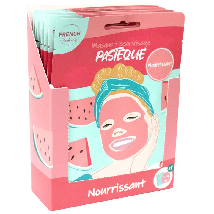 FRENCH TENDANCE - Wholesale Skincare Face Mask - Fabric Face Mask - Watermelon - FRENCH TENDANCE